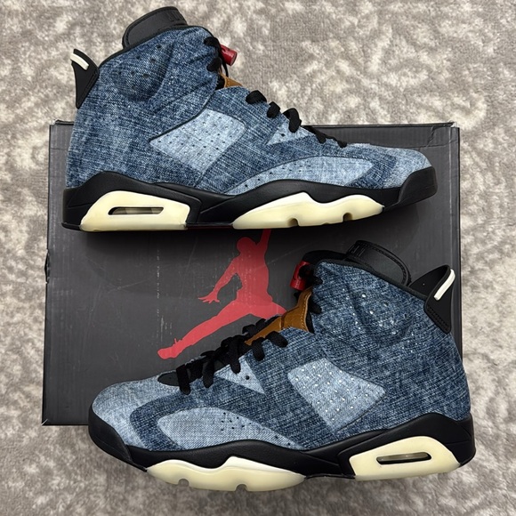 2019 Air Jordan 6 Retro Washed Denim - Size 11 - Picture 1 of 8